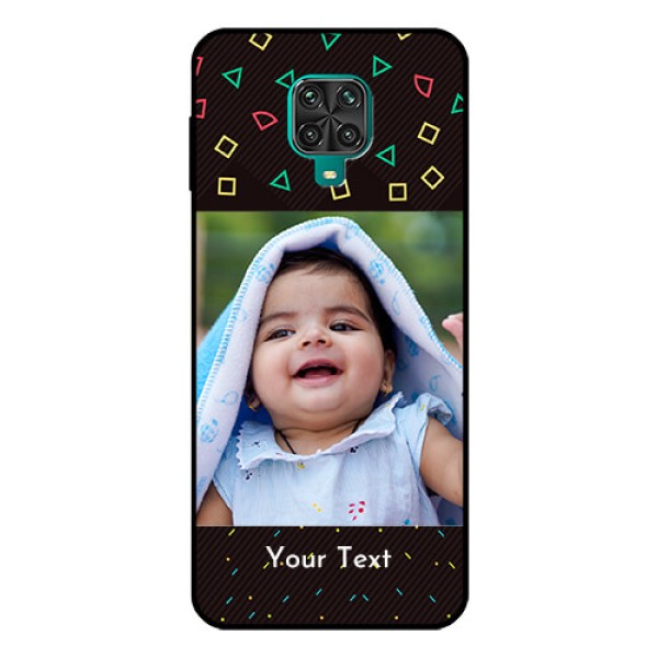 Redmi Note 9 Pro Max Custom Glass Phone Case - with confetti birthday design Redmi Note 9 Pro Max Custom Glass Phone Case - with confetti birthday design