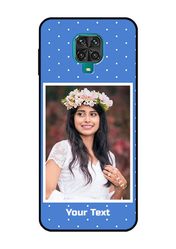 Redmi Note 9 Pro Max Photo Printing on Glass Case  - Polka dots design