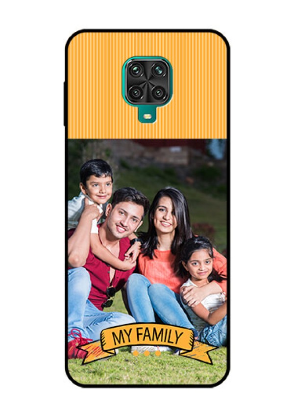 Redmi Note 9 Pro Max Custom Glass Phone Case  - My Family Design