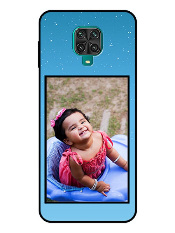 Custom Redmi Note 9 Pro Max Custom Glass Mobile Case  - Wave Pattern Colorful Design