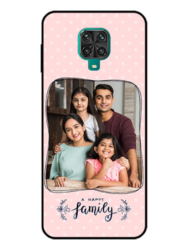 Custom Redmi Note 9 Pro Max Custom Glass Phone Case  - Family with Dots Design