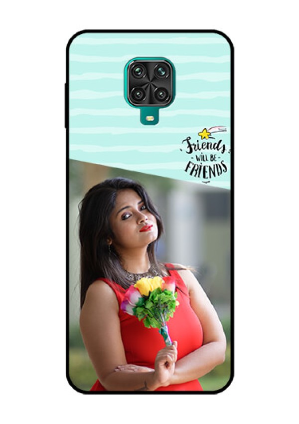 Redmi Note 9 Pro Max Custom Glass Phone Case  - Friends Picture Icon Design