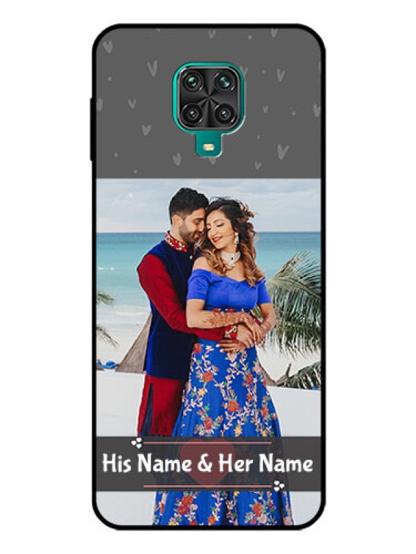 Custom Redmi Note 9 Pro Max Custom Glass Mobile Case  - Buy Love Design with Photo Online