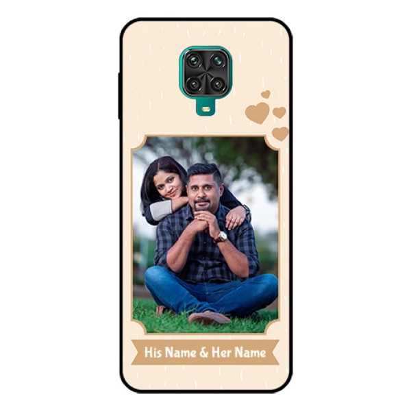 Redmi Note 9 Pro Max Custom Glass Phone Case - with confetti love design Redmi Note 9 Pro Max Custom Glass Phone Case - with confetti love design