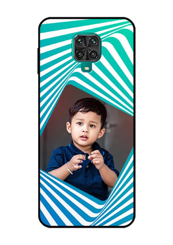 Redmi Note 9 Pro Max Personalized Glass Phone Case  - Abstract Spiral Design