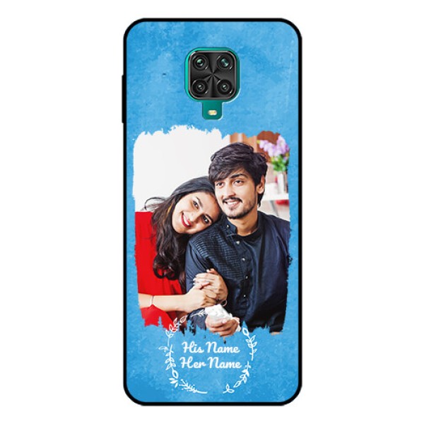 RedmiNote 9 Pro Max Custom Glass Phone Case - Blue Color Vintage Design RedmiNote 9 Pro Max Custom Glass Phone Case - Blue Color Vintage Design