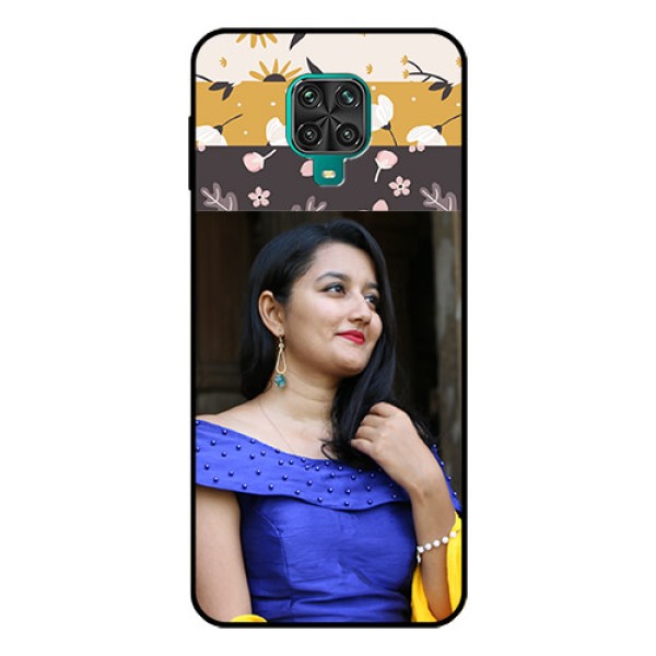 Redmi Note 9 Pro Max Custom Glass Phone Case  - Stylish Floral Design