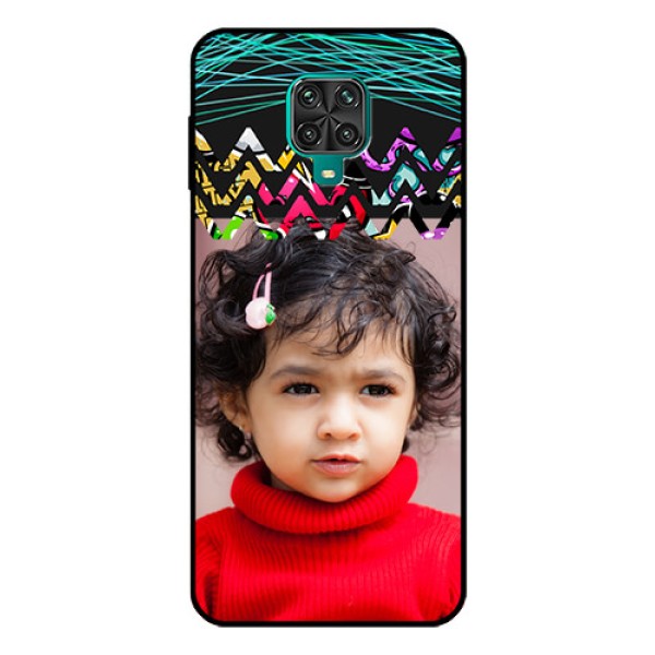 Redmi Note 9 Pro Max Personalized Glass Phone Case  - Neon Abstract Design