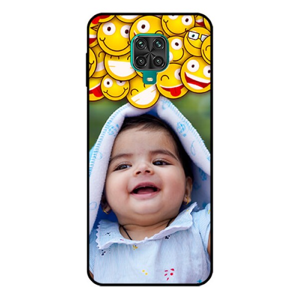 Redmi Note 9 Pro Max Custom Glass Mobile Case - with Smiley Emoji Design Redmi Note 9 Pro Max Custom Glass Mobile Case - with Smiley Emoji Design