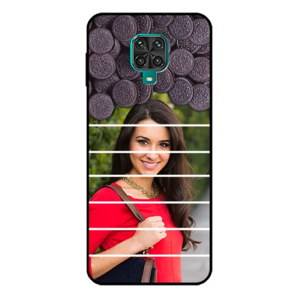 Redmi Note 9 Pro Max Custom Glass Phone Case - with Oreo Biscuit Design Redmi Note 9 Pro Max Custom Glass Phone Case - with Oreo Biscuit Design