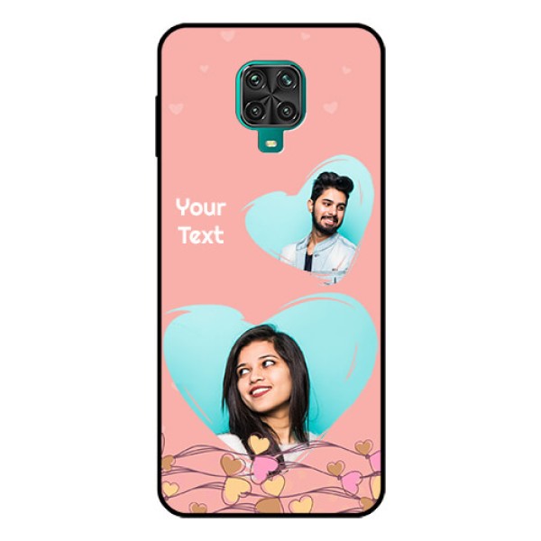 Redmi Note 9 Pro Max Custom Glass Mobile Case  - Love Doodle Design