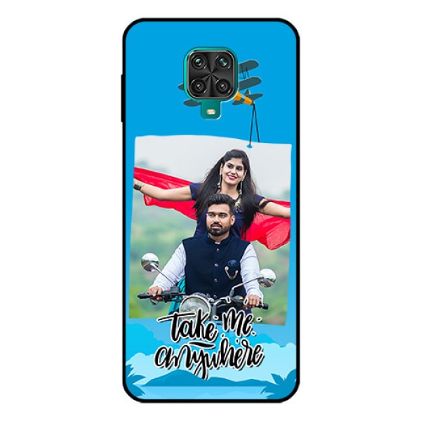 Redmi Note 9 Pro Max Custom Glass Mobile Case  - Traveller Design 