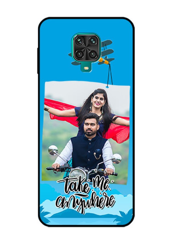 Redmi Note 9 Pro Max Custom Glass Mobile Case  - Traveller Design 