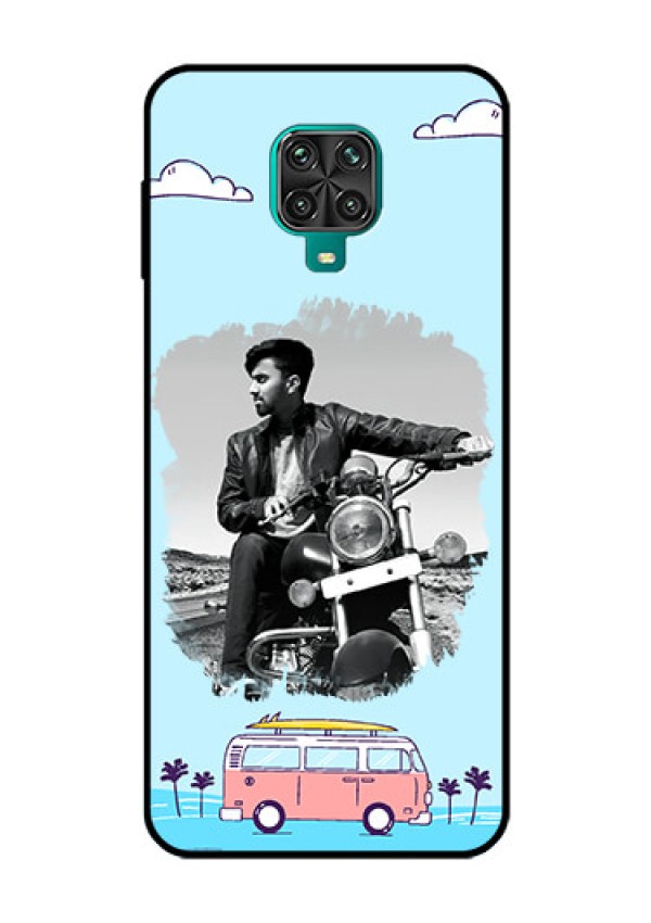 Redmi Note 9 Pro Max Photo Printing on Glass Case  - Travel & Adventure Design