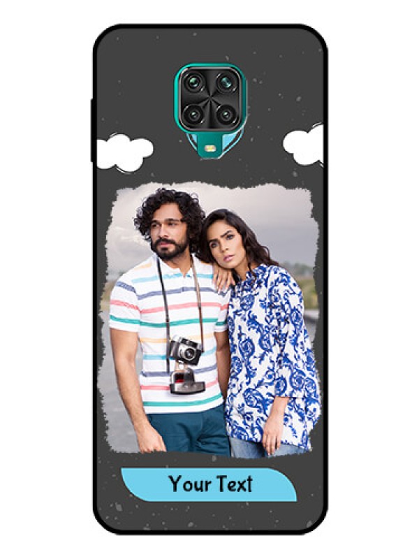 Custom Redmi Note 9 Pro Max Custom Glass Phone Case  - Splashes with love doodles Design