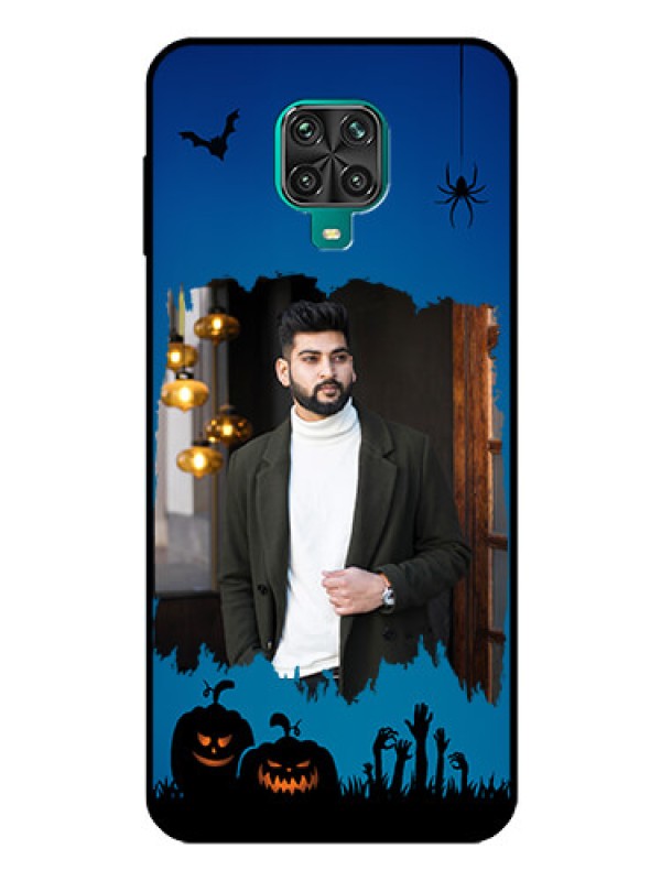Custom Redmi Note 9 Pro Max Photo Printing on Glass Case  - with pro Halloween design 