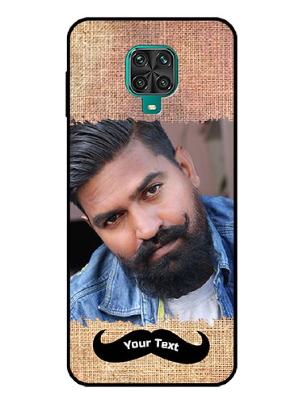 Custom Redmi Note 9 Pro Max Personalized Glass Phone Case  - with Texture Design