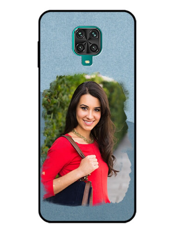 Custom Redmi Note 9 Pro Max Custom Glass Mobile Case  - Grunge Line Art Design