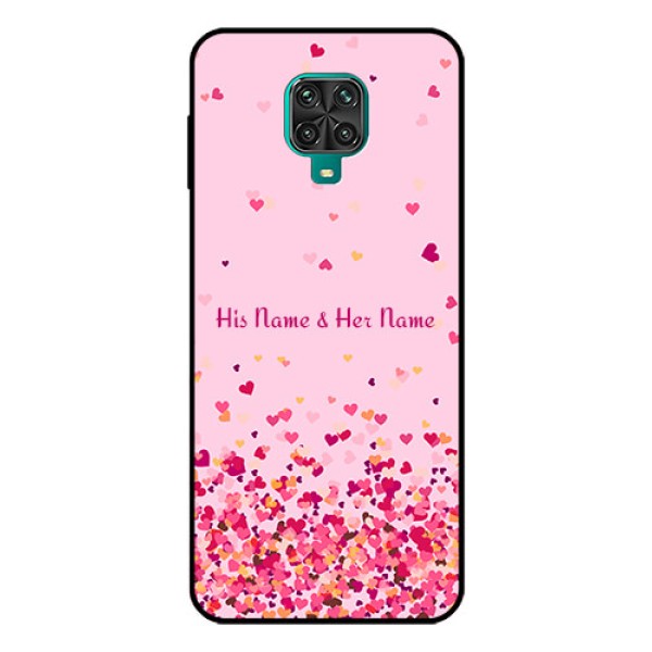 Xiaomi Redmi Note 9 Pro Max Photo Printing on Glass Case - Floating Hearts Design Xiaomi Redmi Note 9 Pro Max Photo Printing on Glass Case - Floating Hearts Design