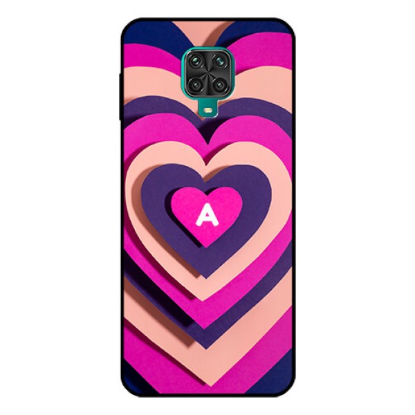 Xiaomi Redmi Note 9 Pro Max Custom Glass Mobile Case - Cute Heart Pattern Design