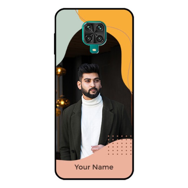 Xiaomi Redmi Note 9 Pro Max Personalized Glass Phone Case - Tri-coloured overlay design Xiaomi Redmi Note 9 Pro Max Personalized Glass Phone Case - Tri-coloured overlay design