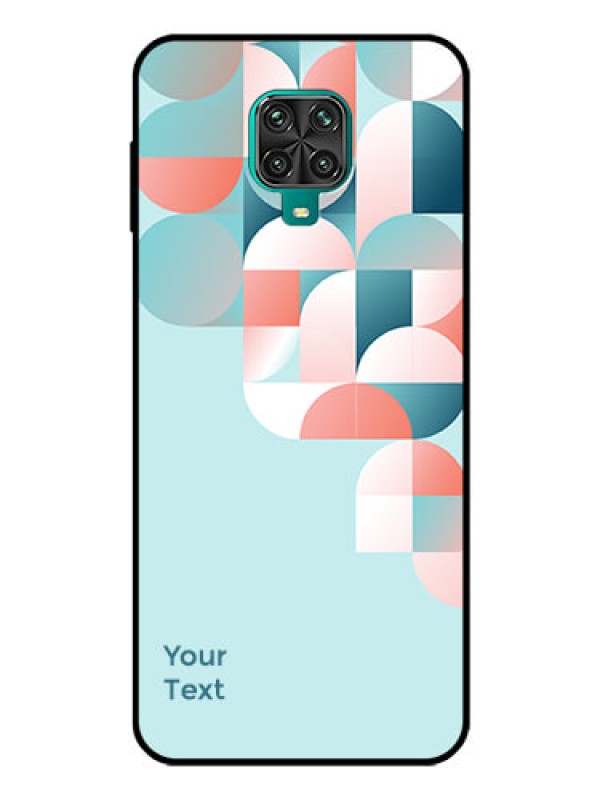 Custom Xiaomi Redmi Note 9 Pro Max Custom Glass Phone Case - Stylish Semi-circle Pattern Design