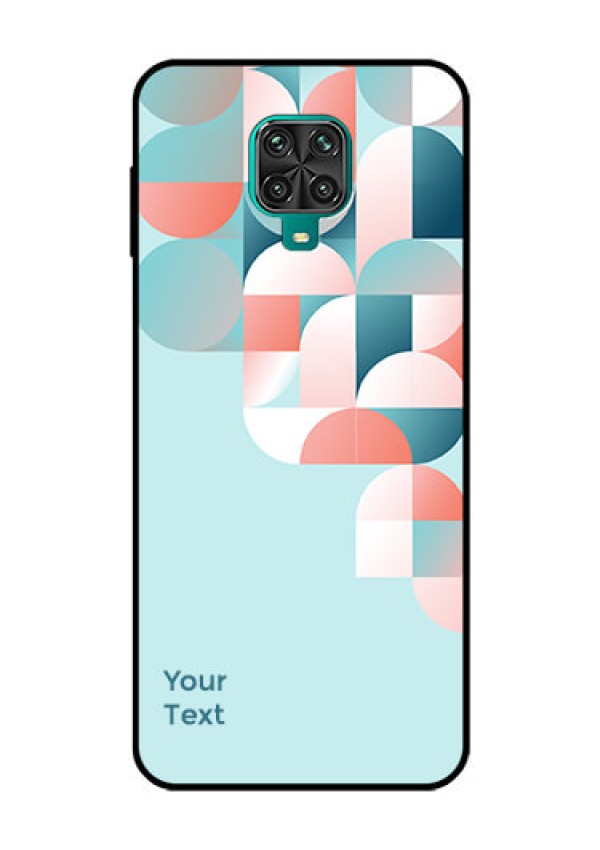 Xiaomi Redmi Note 9 Pro Max Custom Glass Phone Case - Stylish Semi-circle Pattern Design