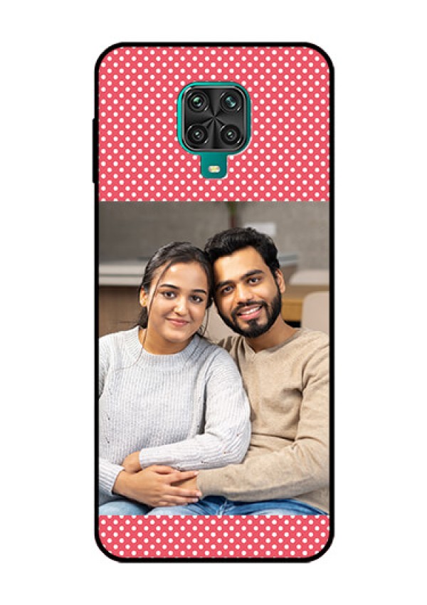 Redmi Note 9 Pro Custom Glass Phone Case  - White Dotted Design