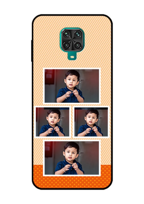 Redmi Note 9 Pro Photo Printing on Glass Case  - Bulk Photos Upload Design