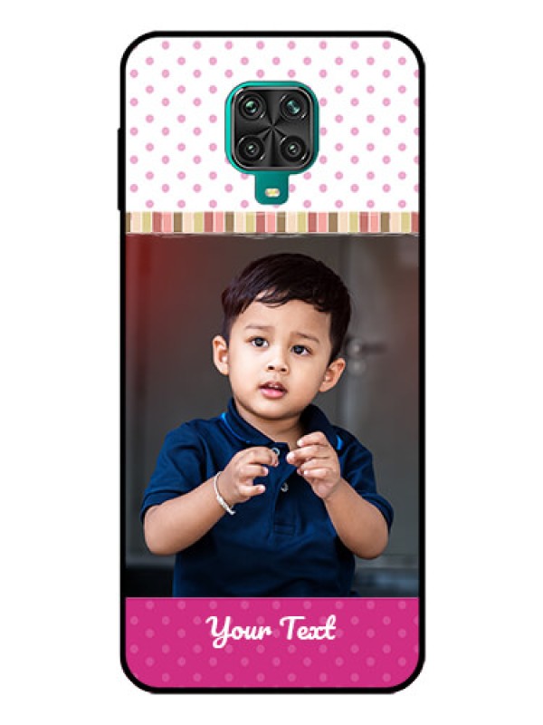 Custom Redmi Note 9 Pro Photo Printing on Glass Case  - Cute Girls Cover Design
