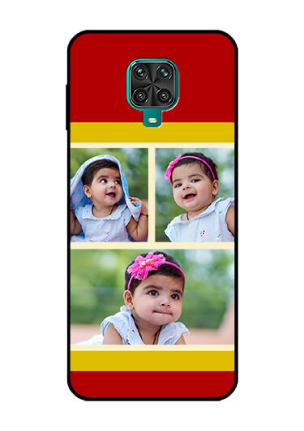 Redmi Note 9 Pro Custom Glass Mobile Case  - Multiple Pic Upload Design