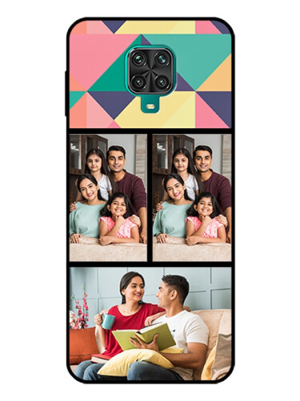 Custom Redmi Note 9 Pro Custom Glass Phone Case  - Bulk Pic Upload Design