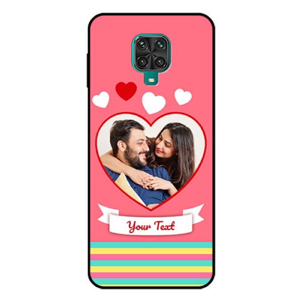 Redmi Note 9 Pro Photo Printing on Glass Case - Love Doodle Design Redmi Note 9 Pro Photo Printing on Glass Case - Love Doodle Design