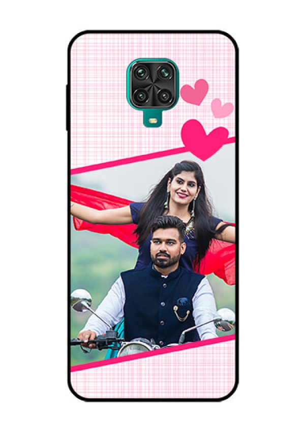 Redmi Note 9 Pro Custom Glass Phone Case  - Love Shape Heart Design