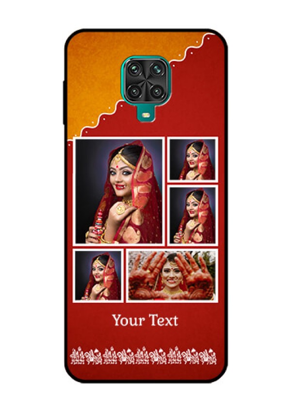 Redmi Note 9 Pro Personalized Glass Phone Case  - Wedding Pic Upload Design