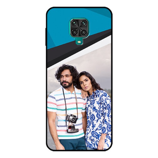 Redmi Note 9 Pro Photo Printing on Glass Case  - Simple Pattern Photo Upload Design