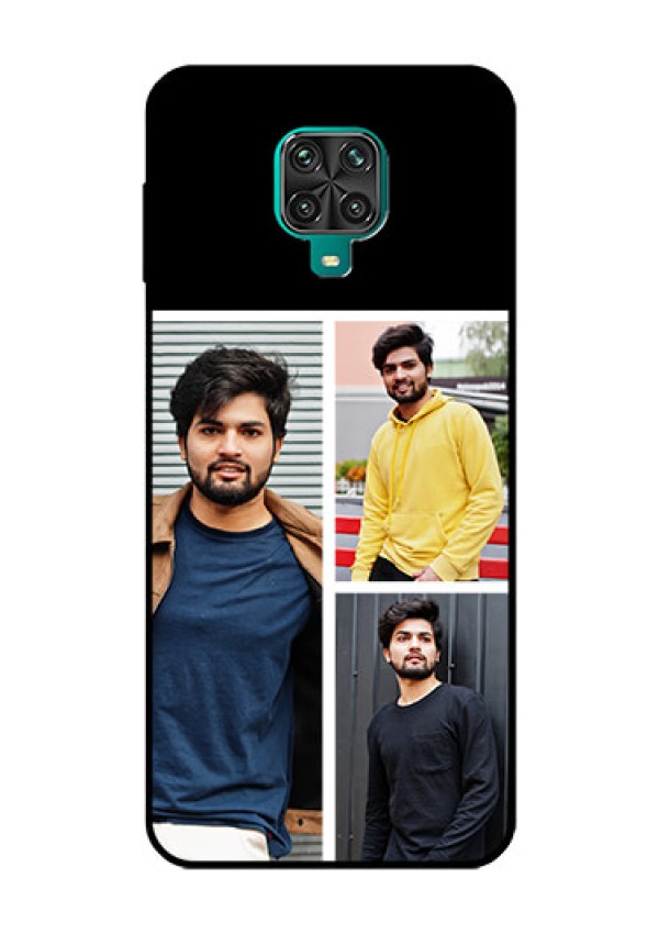 Redmi Note 9 Pro Photo Printing on Glass Case  - Upload Multiple Picture Design
