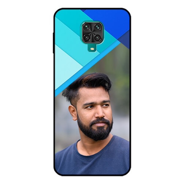 Redmi Note 9 Pro Custom Glass Phone Case - Blue Pattern Design Redmi Note 9 Pro Custom Glass Phone Case - Blue Pattern Design