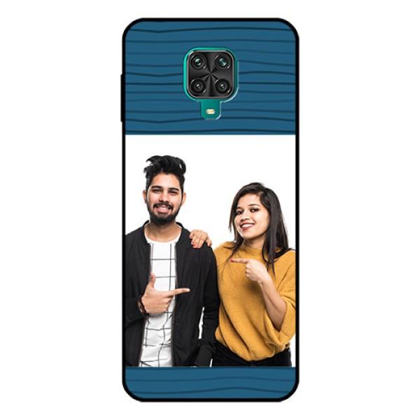 Redmi Note 9 Pro Custom Glass Phone Case - Blue Pattern Cover Design Redmi Note 9 Pro Custom Glass Phone Case - Blue Pattern Cover Design