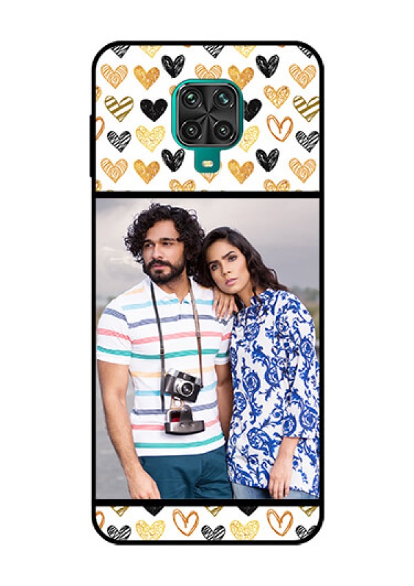 Redmi Note 9 Pro Photo Printing on Glass Case  - Love Symbol Design