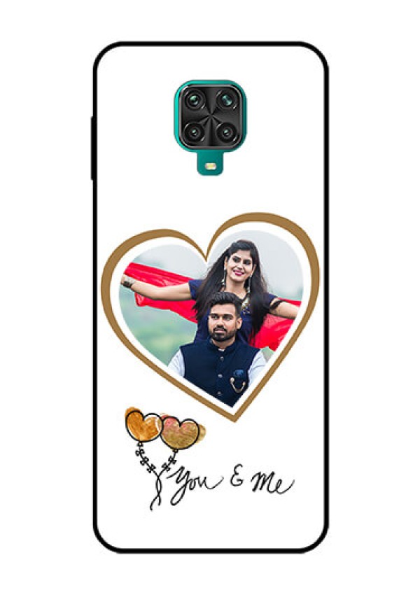Redmi Note 9 Pro Custom Glass Mobile Case  - You & Me Design