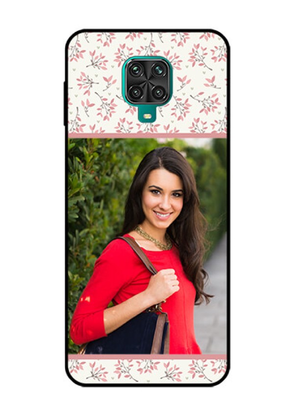 Redmi Note 9 Pro Custom Glass Phone Case  - Premium Floral Design