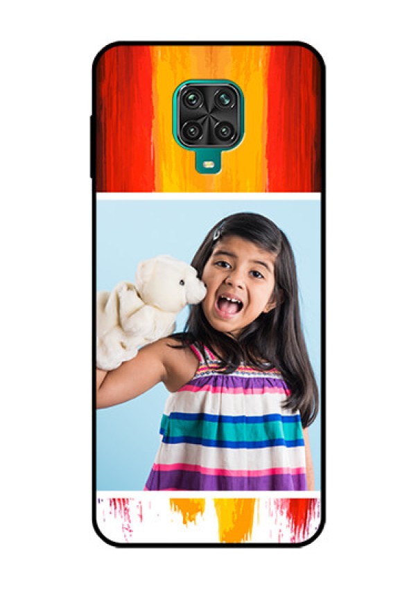 Redmi Note 9 Pro Personalized Glass Phone Case  - Multi Color Design