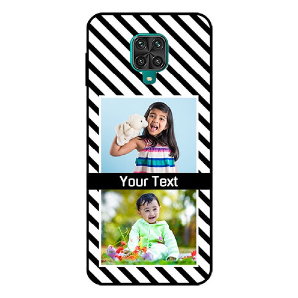 Redmi Note 9 Pro Photo Printing on Glass Case - Black And White Stripes Design Redmi Note 9 Pro Photo Printing on Glass Case - Black And White Stripes Design