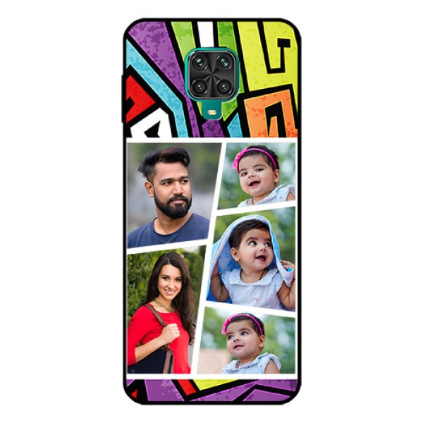 Redmi Note 9 Pro Custom Glass Phone Case - Graffiti pattern Design Redmi Note 9 Pro Custom Glass Phone Case - Graffiti pattern Design