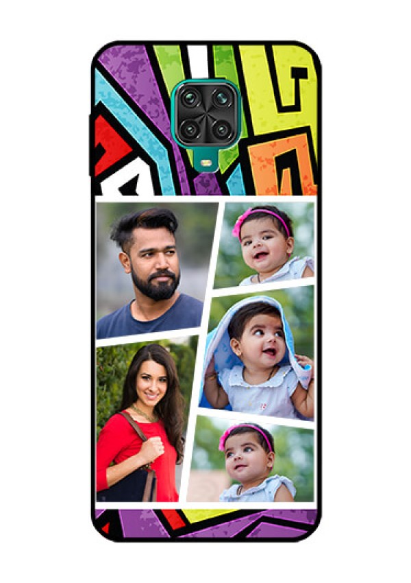 Redmi Note 9 Pro Custom Glass Phone Case  - Graffiti pattern Design