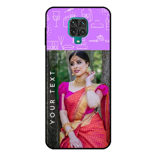 Redmi Note 9 Pro Custom Glass Mobile Case - Birthday Icons Design Redmi Note 9 Pro Custom Glass Mobile Case - Birthday Icons Design
