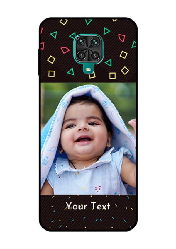 Redmi Note 9 Pro Custom Glass Phone Case  - with confetti birthday design