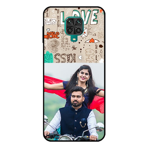 Redmi Note 9 Pro Custom Glass Phone Case - Love Doodle Pattern Redmi Note 9 Pro Custom Glass Phone Case - Love Doodle Pattern