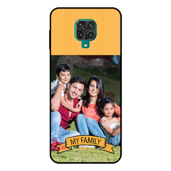 Redmi Note 9 Pro Custom Glass Phone Case  - My Family Design